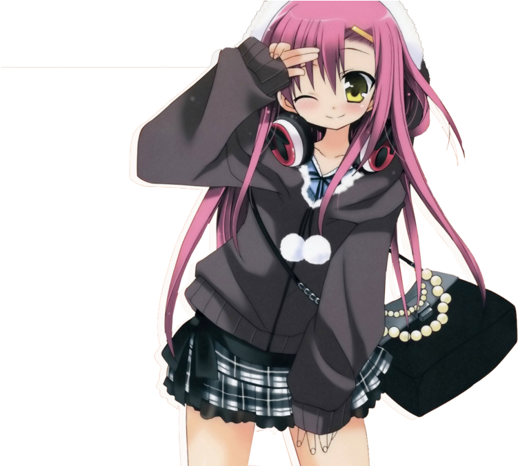 Thumbnail - - Cute Anime Girl Render Hd (900x675), Png Download