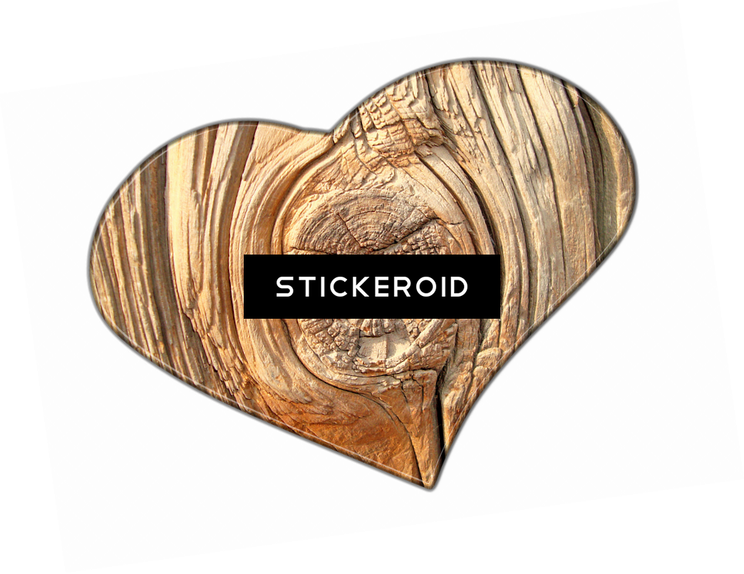 Love Wood - Heart (1044x805), Png Download