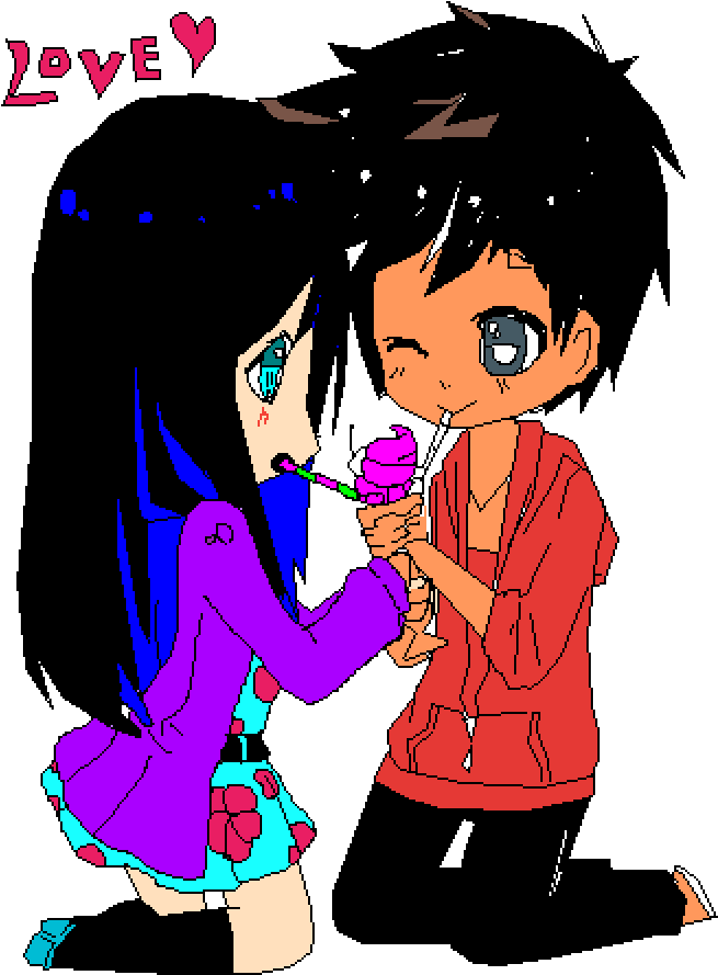 Aphmau And Aaron Shares A Ice Cream - Ice Cream (688x912), Png Download