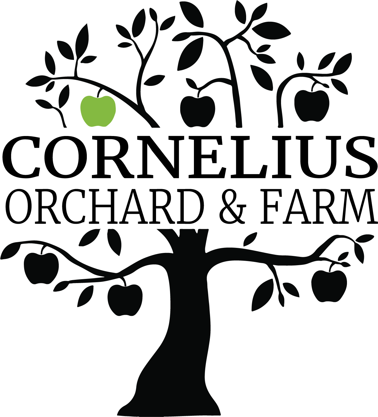 Transparent Download Cornelius Farm Wedding Event - Drawing Of A Black Apple Tree (1273x1397), Png Download