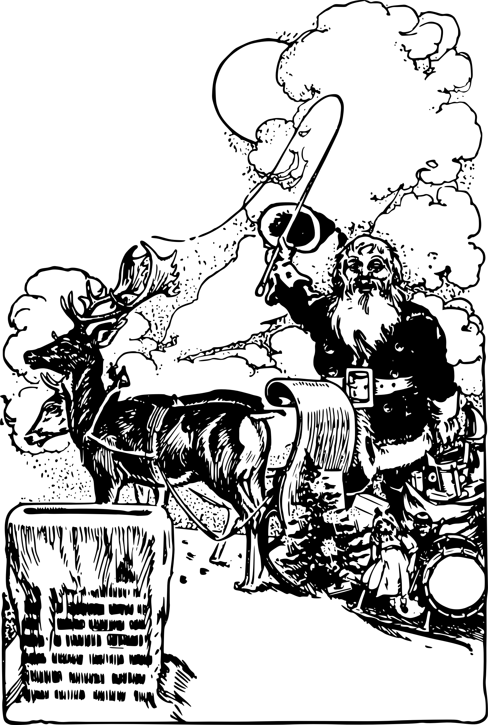 This Free Icons Png Design Of Santa Roof (1616x2400), Png Download