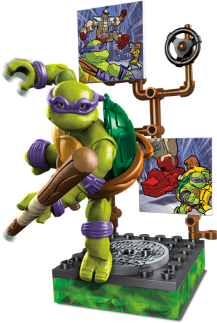 Classic Series Donatello™ - Mega Bloks Teenage Mutant Ninja Turtles Collectors (1000x525), Png Download