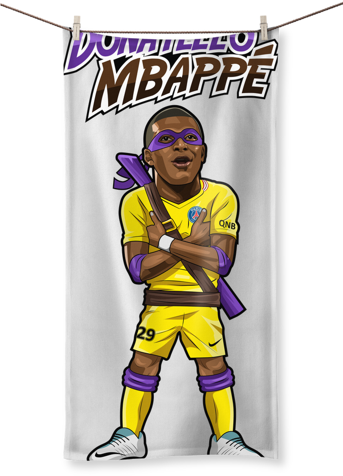 Donatello Mbappe ﻿sublimation All Over Towel - T-shirt (1024x1024), Png Download