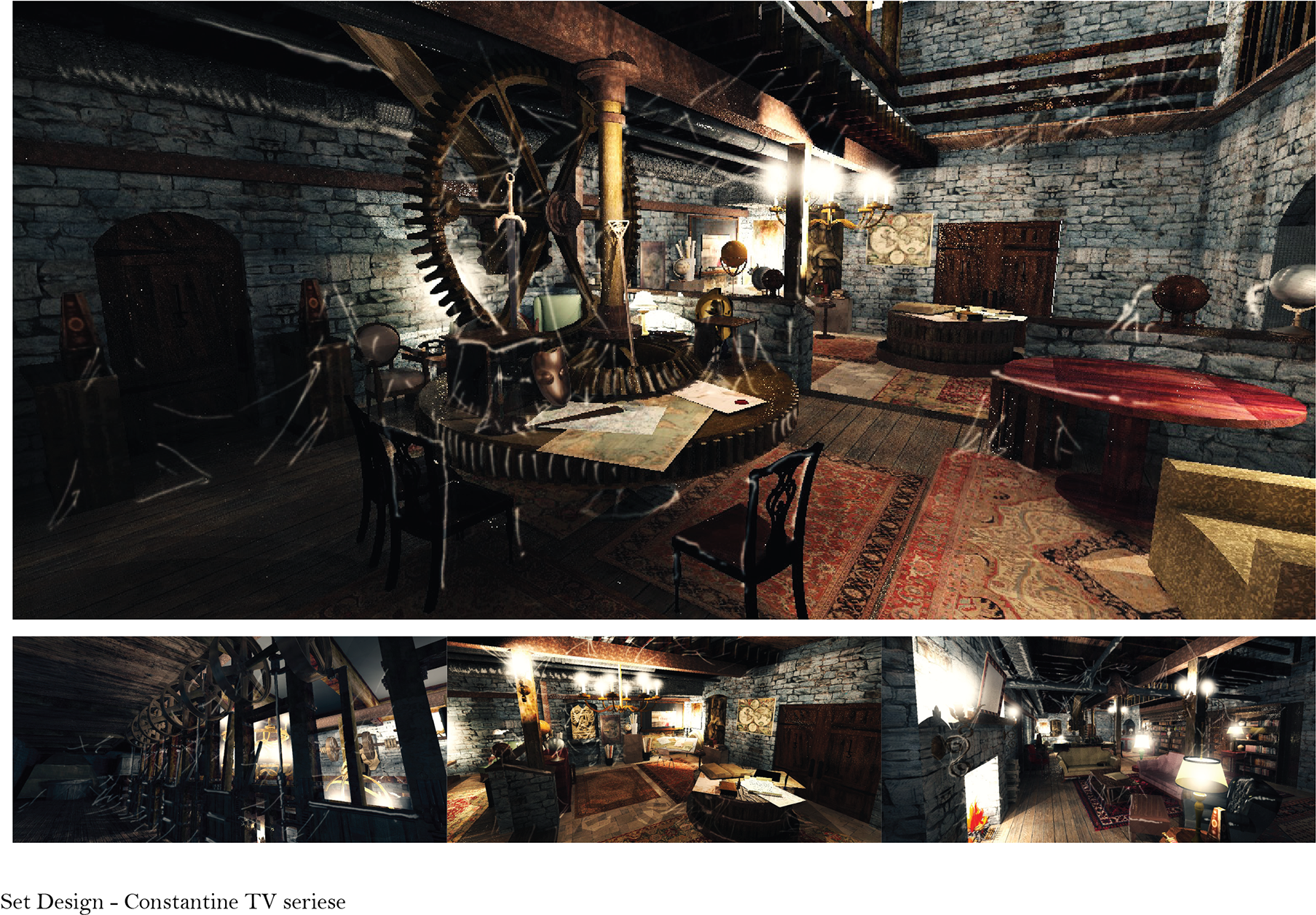 Pre-vis Renderings - - Interior Design (1920x1358), Png Download