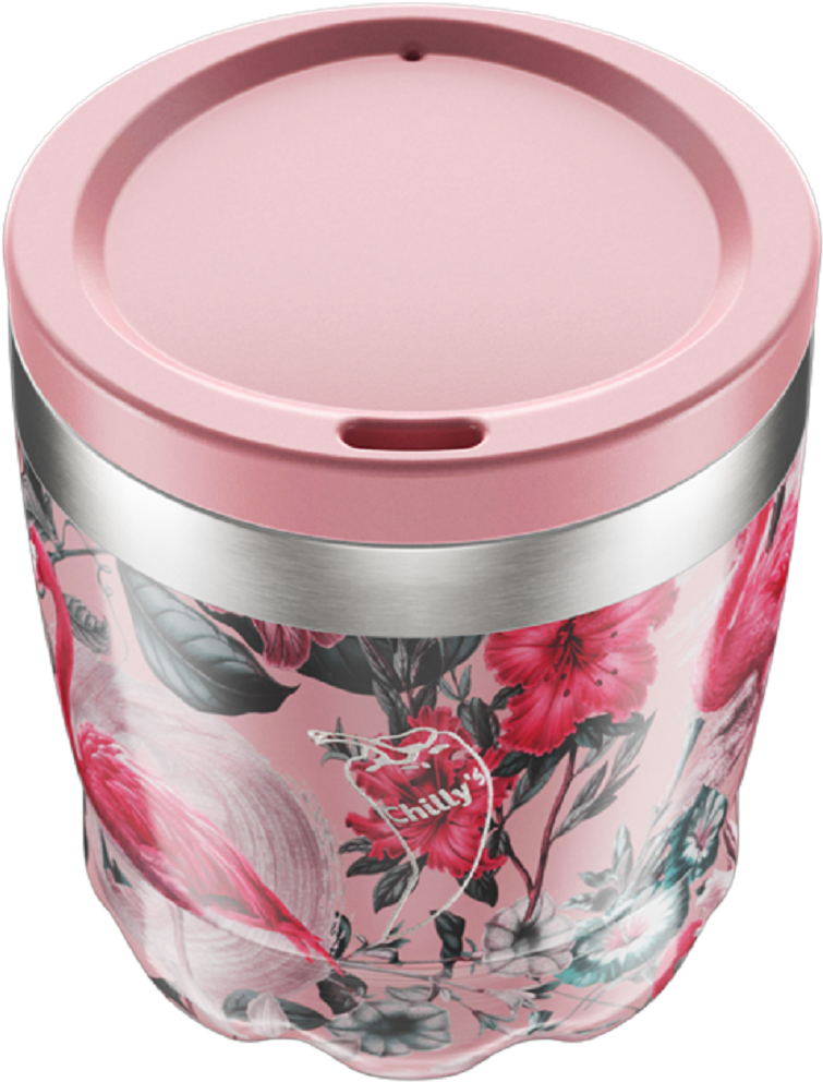Chilly's Coffee Cup 230ml Flamingo - Chilly's Botella Acero Inoxidable 500 Ml (767x1000), Png Download