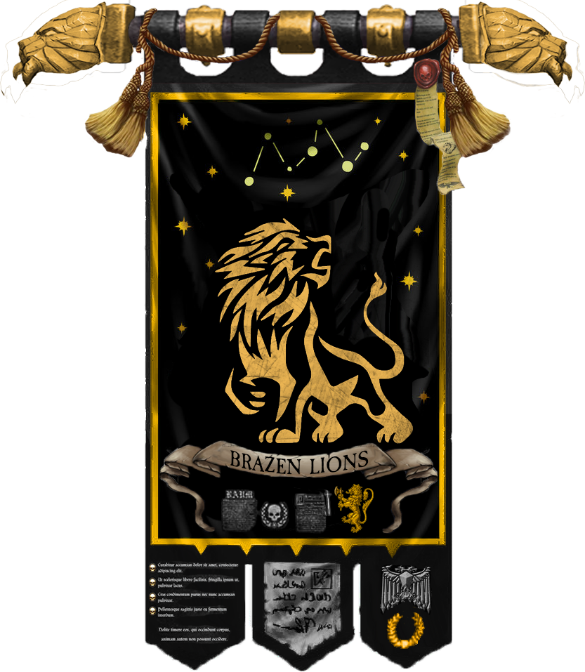 Brazen Lions Chapter Banner - Poster (833x957), Png Download