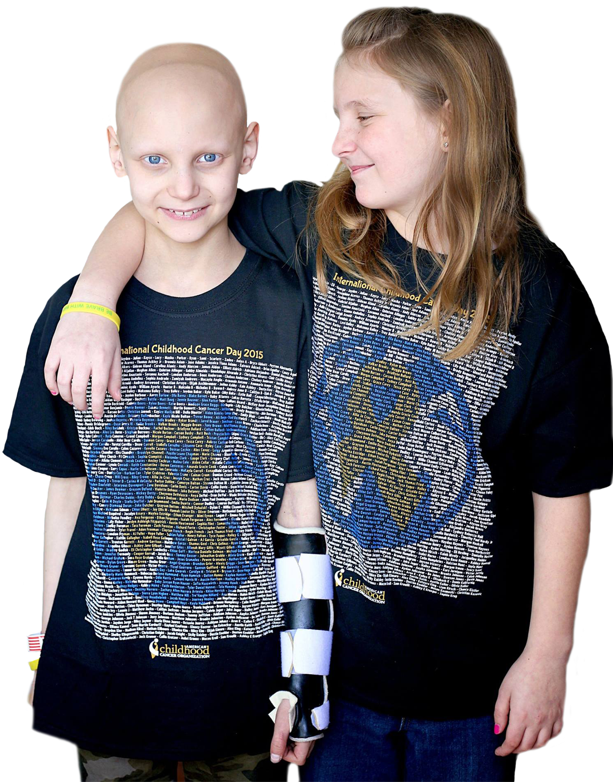 Boy And Sister 2015 - American Childhood Cancer Organization (1500x1750), Png Download