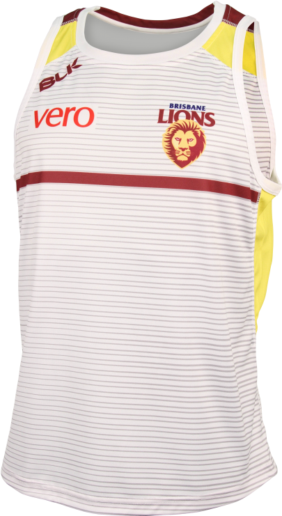 Brisbane Lions 2016 Men's White Training Singlet - Brisbane Lions (740x740), Png Download