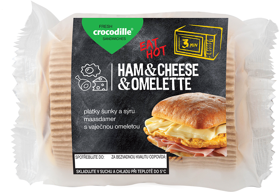 Ham & Cheese & Omelette - Omelette (1181x981), Png Download