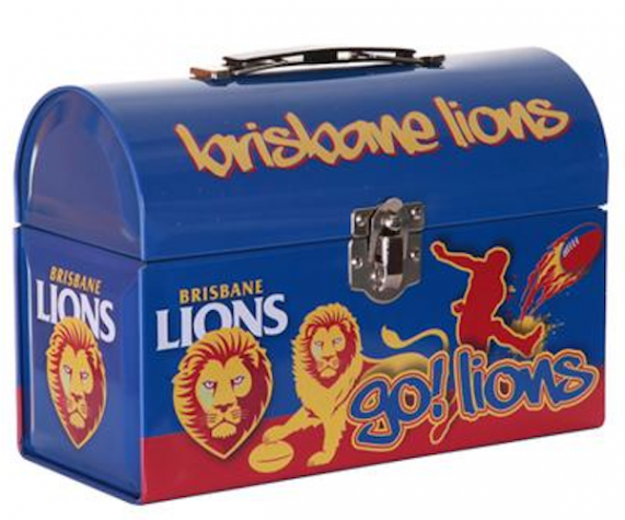 Brisbane Lions Afl Tin Tote - Coola Can Fridge Brisbane Lions (570x612), Png Download