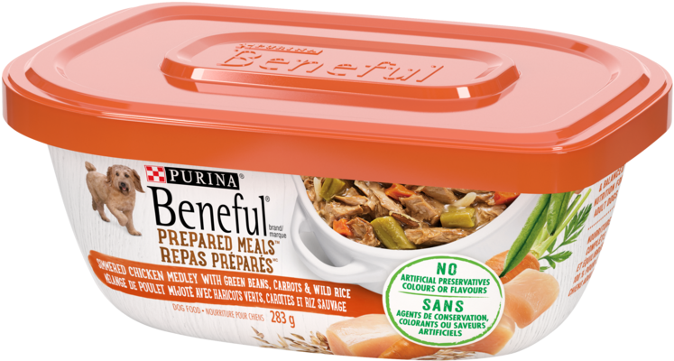 Prepared Meals With Simmered Chicken - Beneful Prepared Meals Dog Food, Simmered Chicken Medley (750x750), Png Download