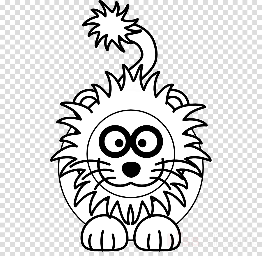 Cartoon Lions Clipart Lion Cougar Clip Art - Cartoon Lion (900x880), Png Download