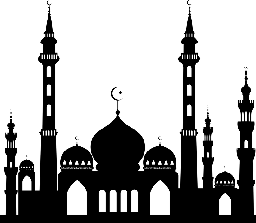 Islam Png - Mosque Silhouette (824x720), Png Download
