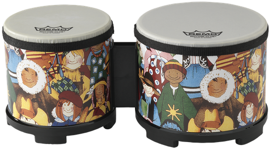 Rhythm Club® Bongo Image - Remo Rhythm Club Bongos 5 And 6 Diameters Rhythm Kids (600x600), Png Download