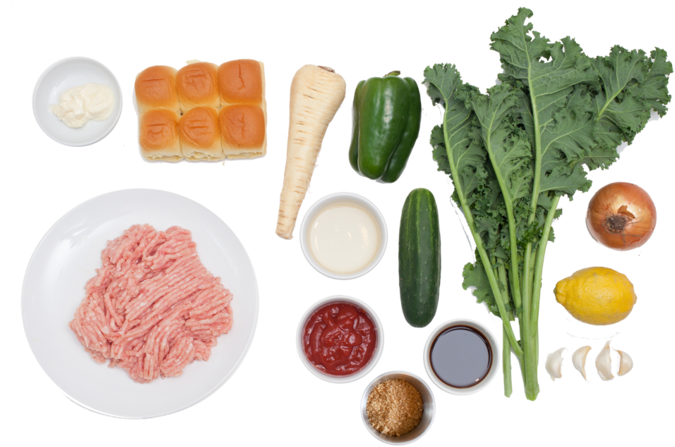 Chicken Sloppy Joe Sliders With Kale Slaw & Homemade - Sloppy Joe (700x466), Png Download