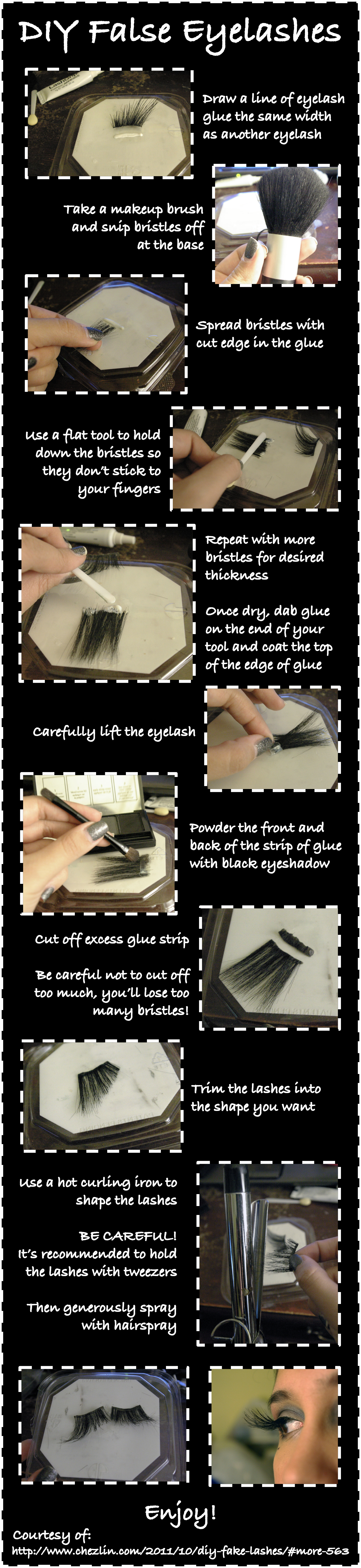 Diy False Eyelashes - Eyelash Extensions (1514x6580), Png Download