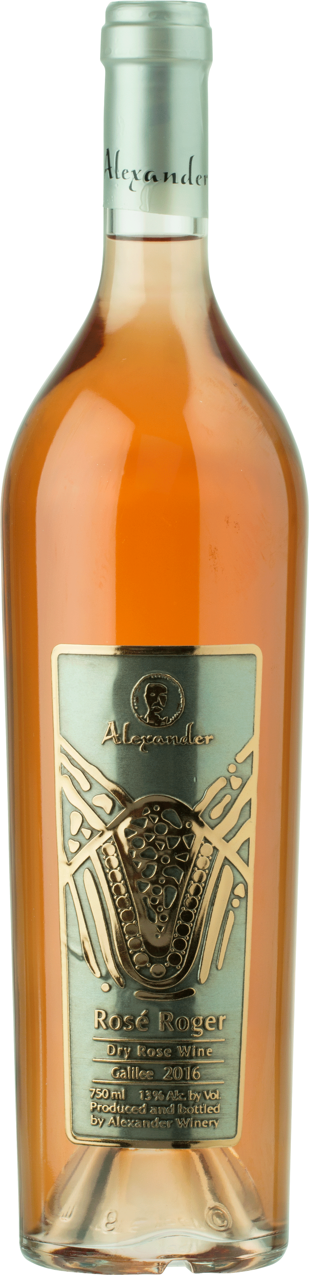 Alexander- Rose Roger 750ml - Glass Bottle (990x4077), Png Download