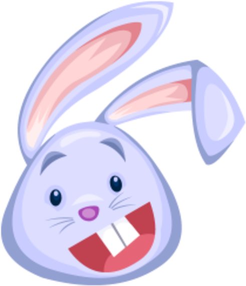 Pink Rabbit (600x600), Png Download