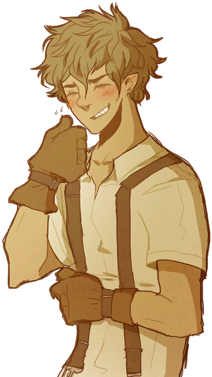 Leo Valdez - Leo Valdez Blushing (489x750), Png Download