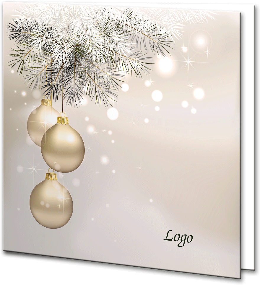 Hanging Gold Baubles On A Christmas Branch - Christmas Day (1020x1020), Png Download