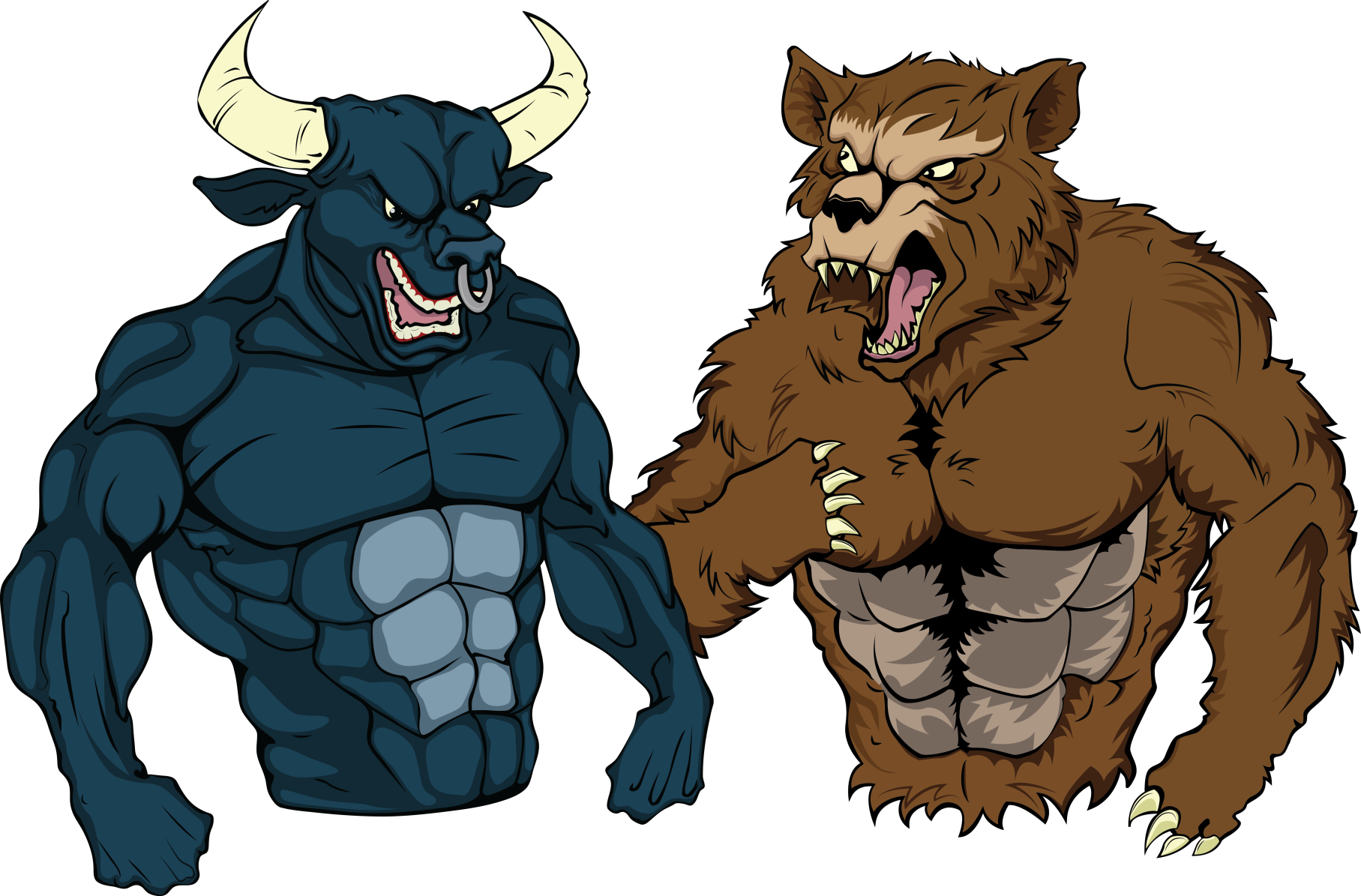 Bulle & Bär - Trader (1815x1195), Png Download