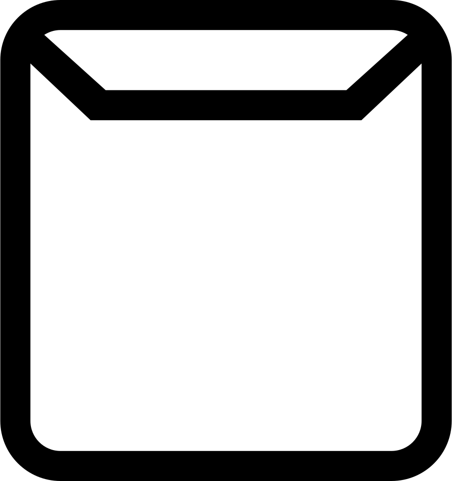 Vector Library Email Outlined Interface Symbol Of Back - Ventana Icono Png (920x980), Png Download