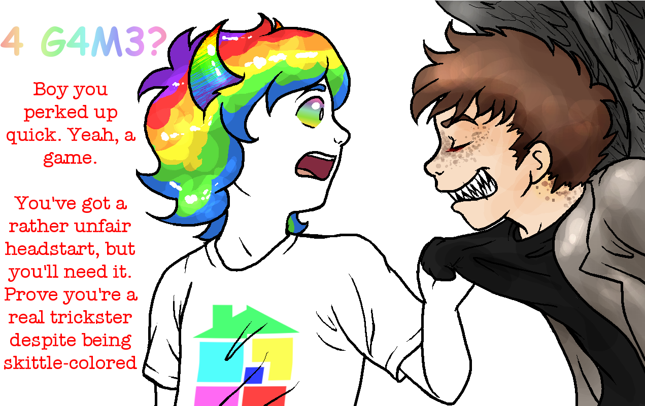 Your Name Is The Reader And Dang Is That Last Frame - Fandomstuck Trickster Supernatural (1280x800), Png Download