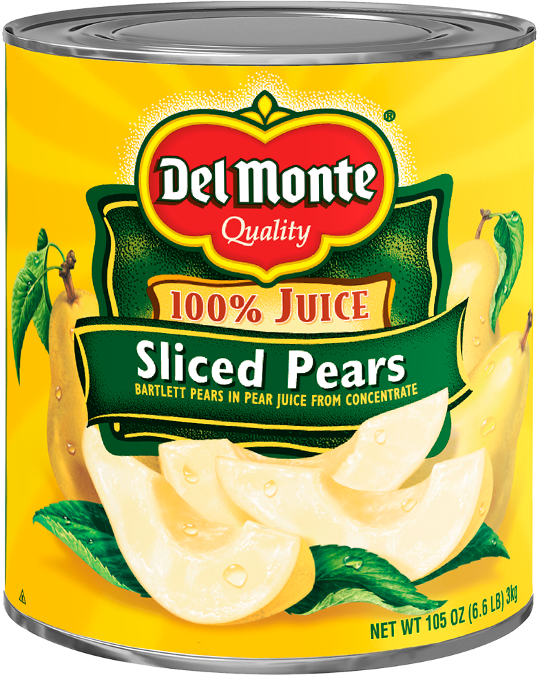 Del Monte® Sliced Bartlett Pears In Pear Juice From - Del Monte Sliced Pears In Heavy Syrup - 15 Oz Can (1120x980), Png Download