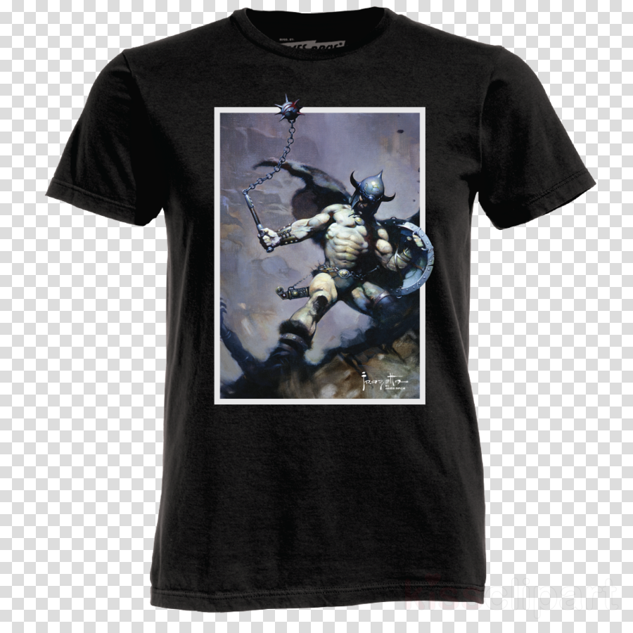 Warrior Ball Chain Frazetta Clipart Death Dealer The - Frank Frazetta Warrior (900x900), Png Download