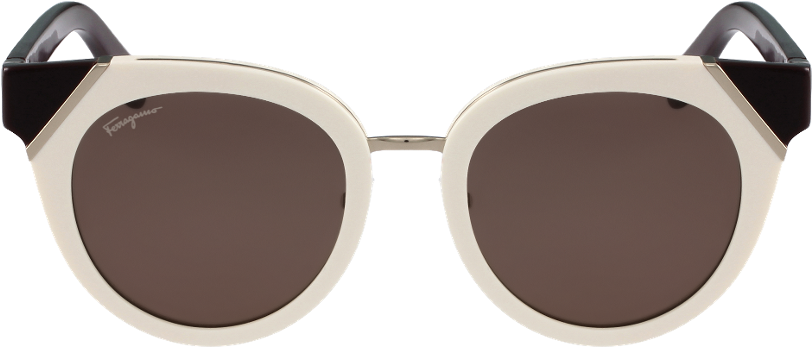 Salvatore Ferragamo Sf 835s 101 White Women Sunglasses (1117x480), Png Download