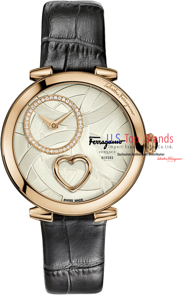 Salvatore Ferragamo Watch Women Heart (800x1065), Png Download