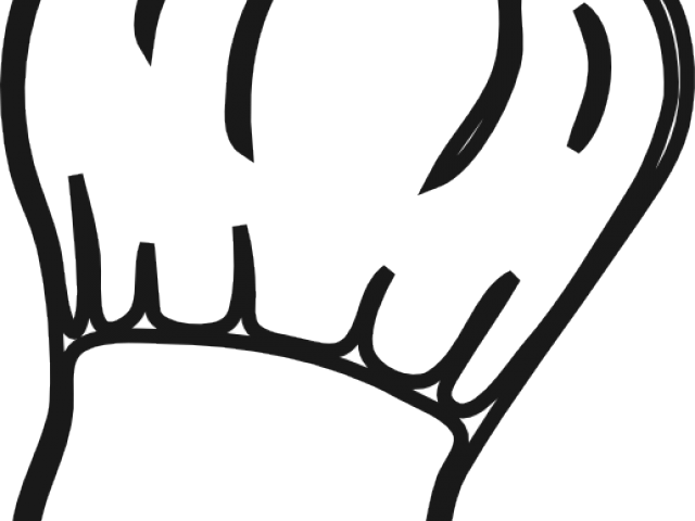 Graphic Black And White Stock Vector Chef Free Download - Chef Hat Transparent Background (640x480), Png Download