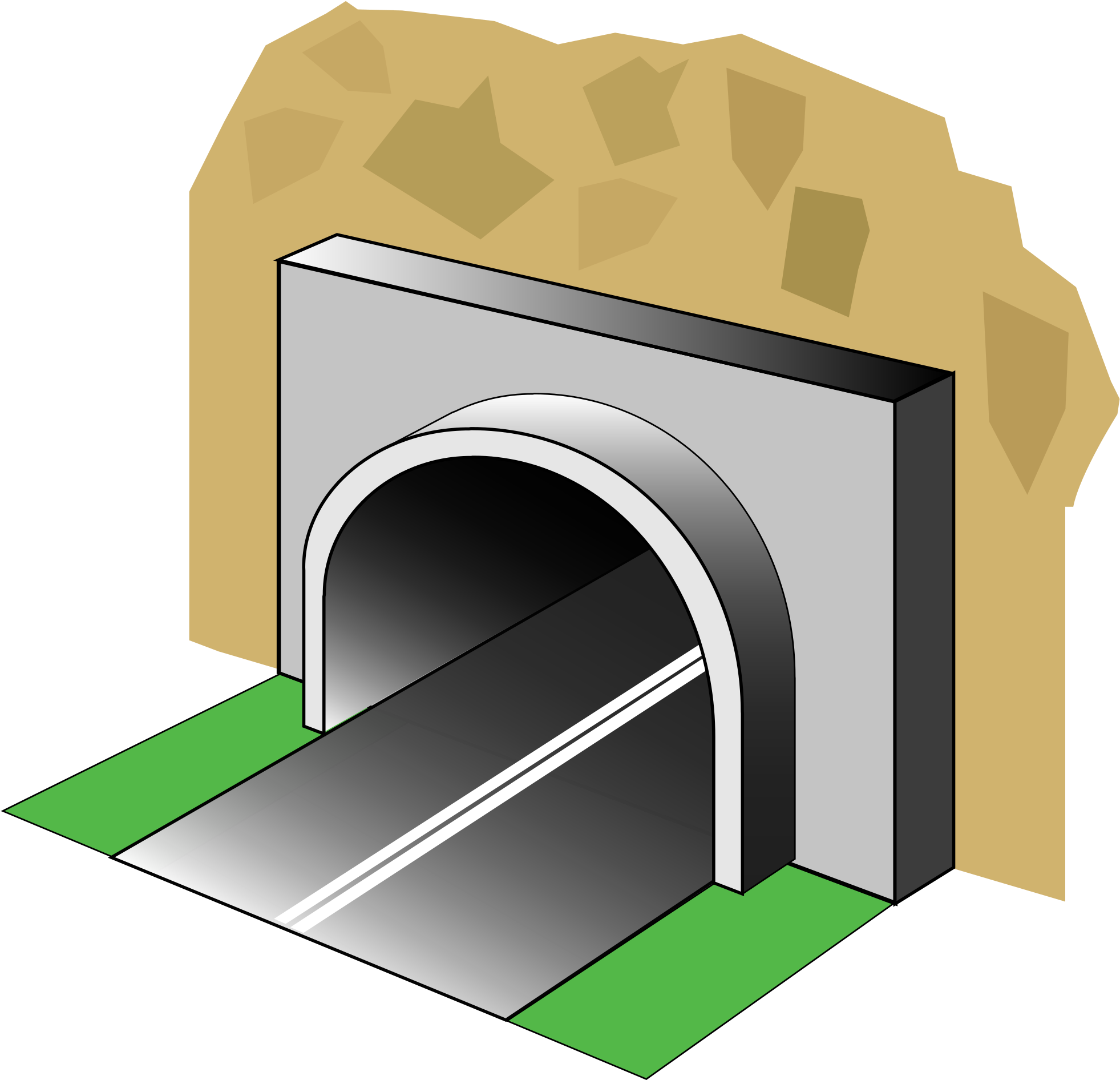Open - Tunnel Icon (2000x1894), Png Download