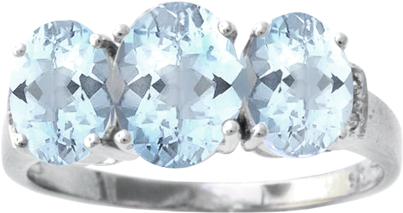 9ct White Gold Aquamarine And Diamond Ring - Apples Of Gold Aquamarine And Diamond Cocktail Ring (606x774), Png Download