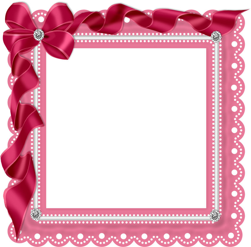 Rosimeri Andrade Preview2 ~ Dark Pink Ribbon Frame - Quadros Tubes (1000x1000), Png Download