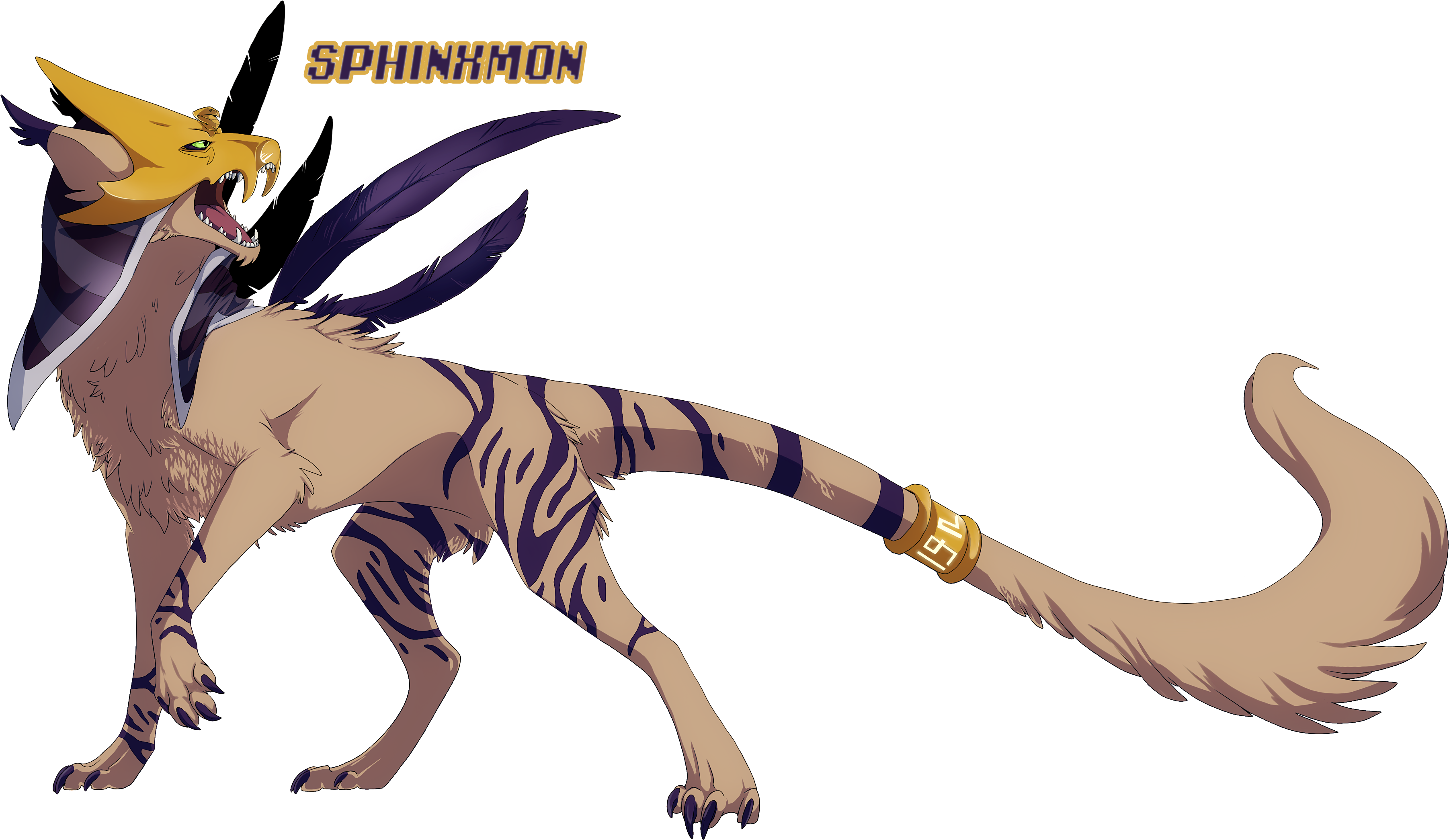 Digimon - Sphinxmon - Kangaroo (3874x2273), Png Download