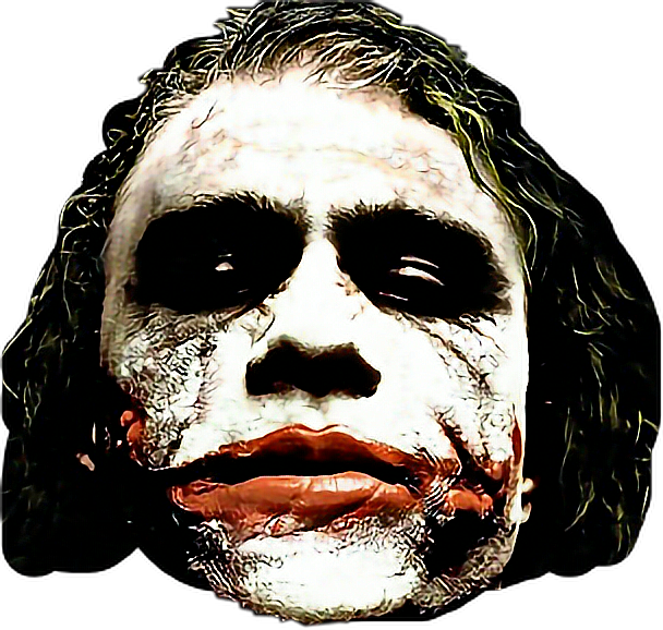 Heath Ledger Joker Creepy (608x578), Png Download