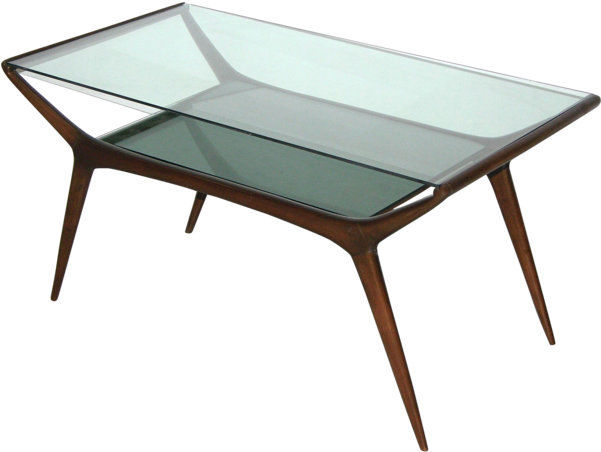 Ico Parisi 1950s Italian Modern Two-tier Mahogany And - Coffee Table Ico Parisi (600x600), Png Download