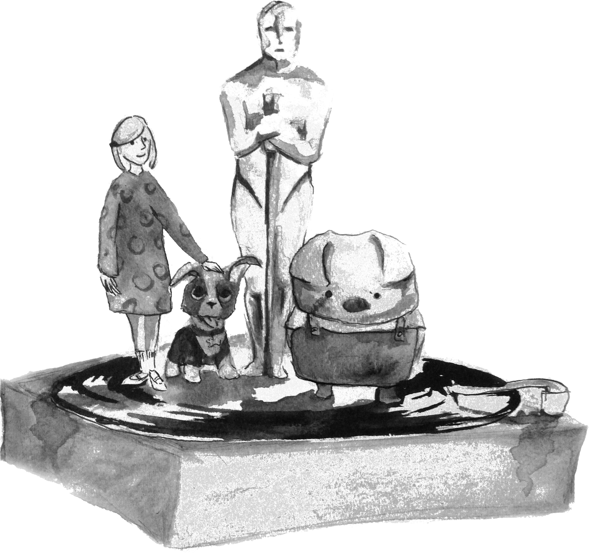 2015 Oscars Roundup - Statue (3264x2448), Png Download