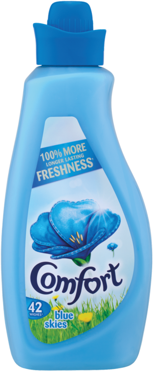 Comfort Fabric Conditioner Blue 42 Wash - Comfort Blue Skies Fabric Conditioner (800x800), Png Download