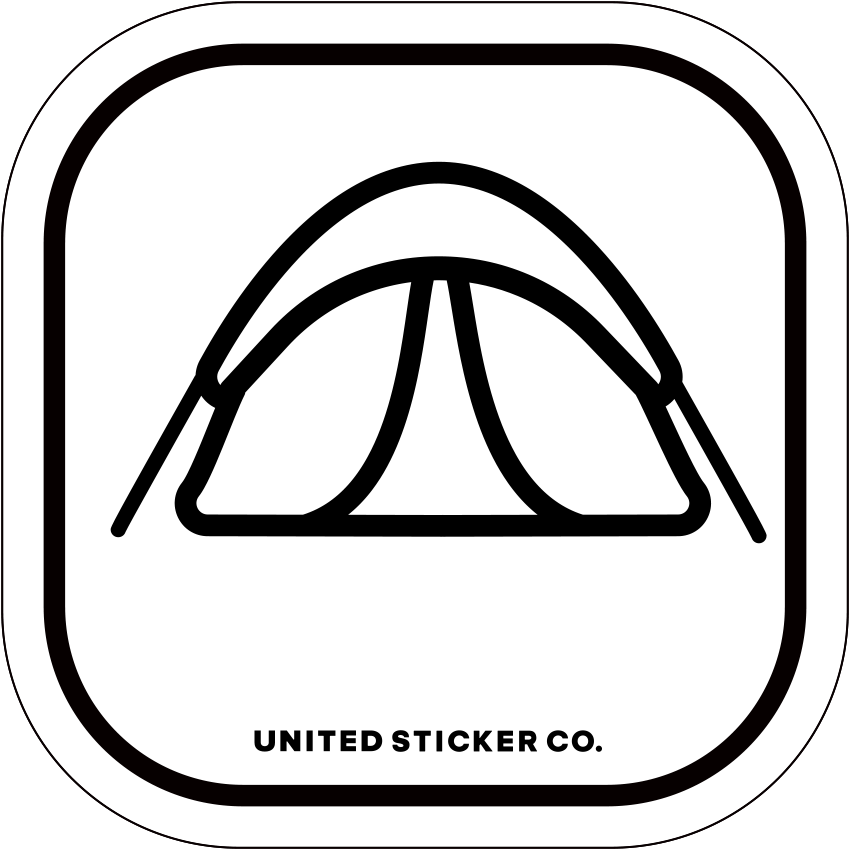 Camping Tent Icon Badge Sticker - Tent (900x900), Png Download