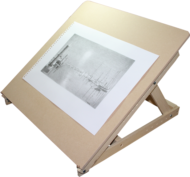 Drawing Easels Tabletop Jpg Transparent Download - Table Top Drawing Board (662x600), Png Download