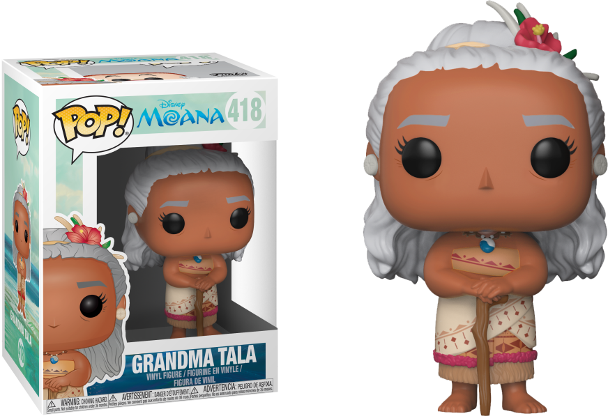 Pop Figure Disney Moana Gramma Tala - Funko Pop Grandma Tala (872x597), Png Download