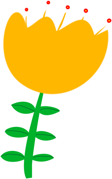 Cute Decorative Flower Drawing - Drawing (476x709), Png Download