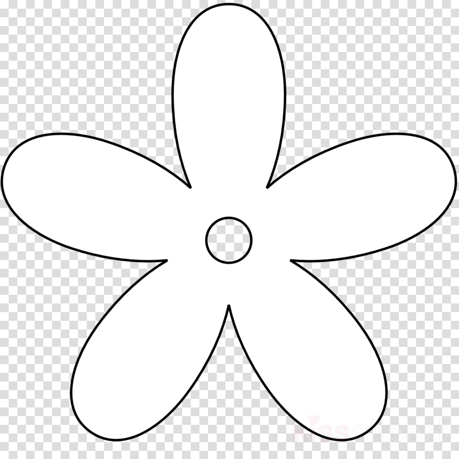 Black And White Flower Clipart Drawing Clip Art - Clip Art Christmas Gingerbread House (900x900), Png Download