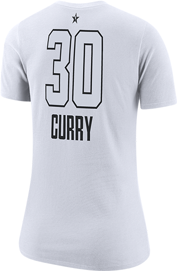 2018 Nba All Star Game Women's Stephen Curry Player - Jordan #name? (500x667), Png Download