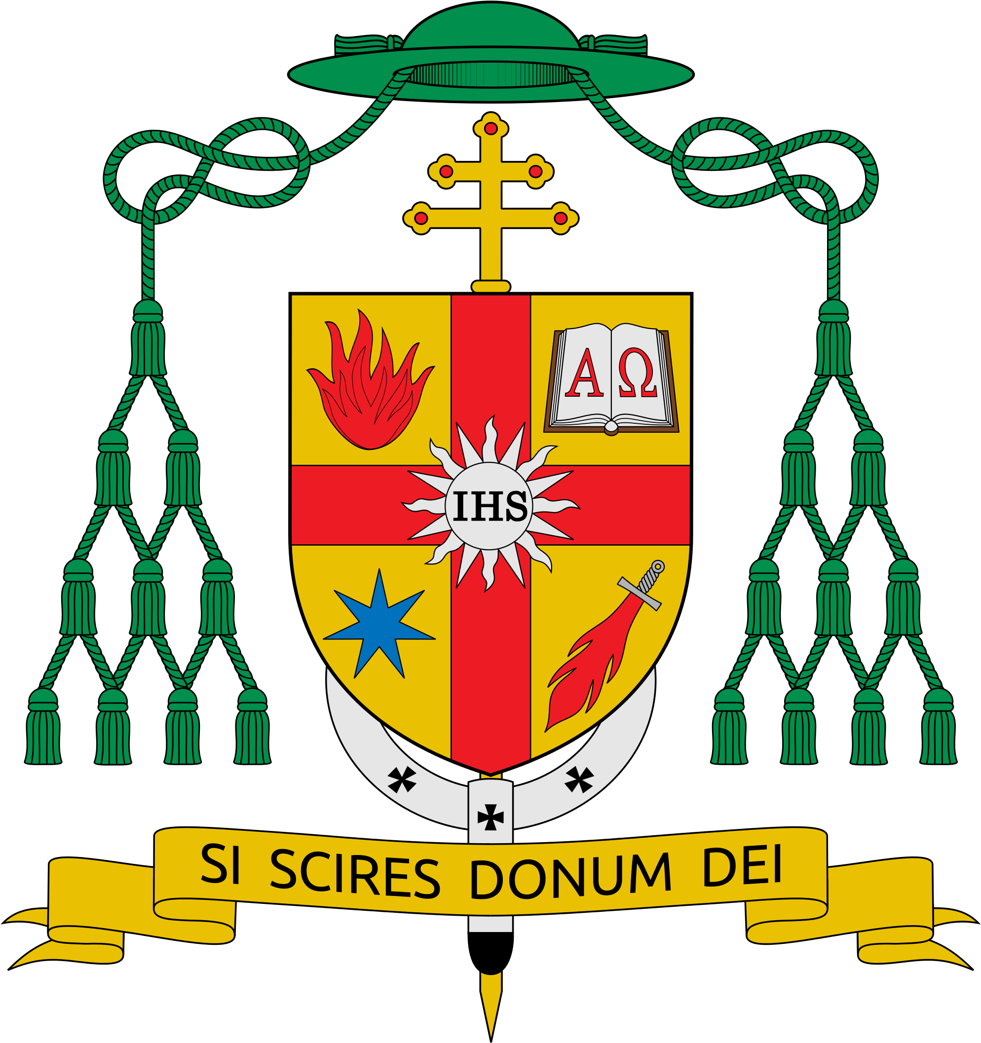 Escudo Del Canadiense Christian Lépine, Arzobsipo De - Stemma Giovanni Accolla (2000x2132), Png Download