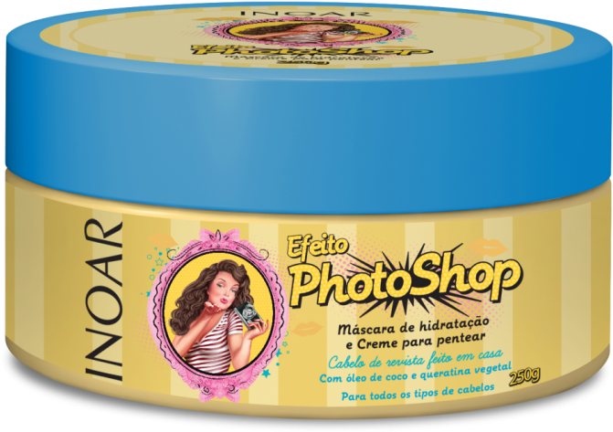 Mascara Photoshop Inoar (1000x745), Png Download