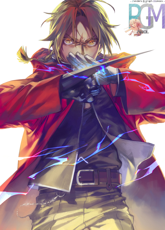 Render Fullmetal Alchemist - Fullmetal Alchemist Brotherhood Edward (530x739), Png Download