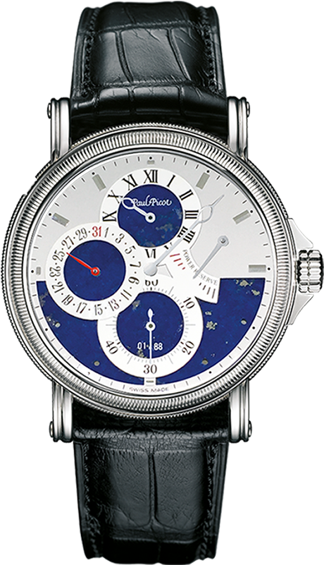 Atelier Regulator Lapislazuli - Paul Picot Atelier Stainless Steel & Grey Dial (727x1000), Png Download
